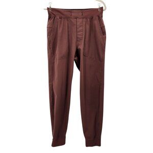 Lululemon Mens Small Pants ABC Jogger Shorter 28" Warpstreme Brown Activewear